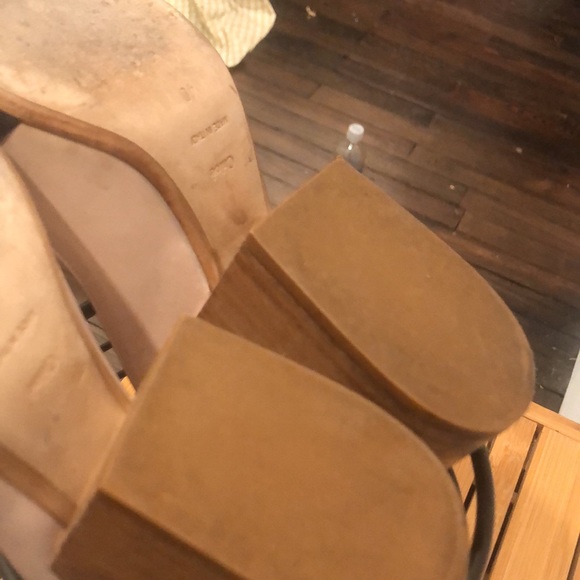 CHLOE stacked wood wedge close toe heel - Picture 8 of 10